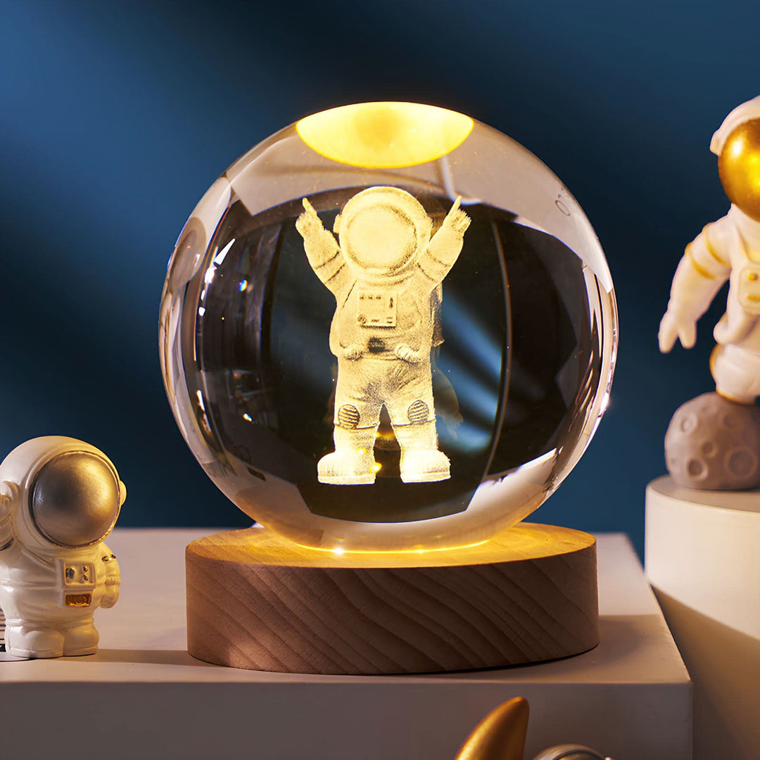 Luminous Crystal Ball LED Night Light Decor