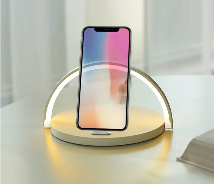 Bowlight Design™ - Stylowa lampa nocna 3-w-1 z ładowarką Qi