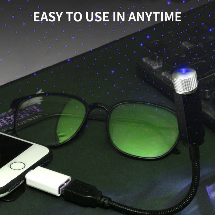 Romantyczna USB Nocna Lampa sufitowa do samochodu i domu