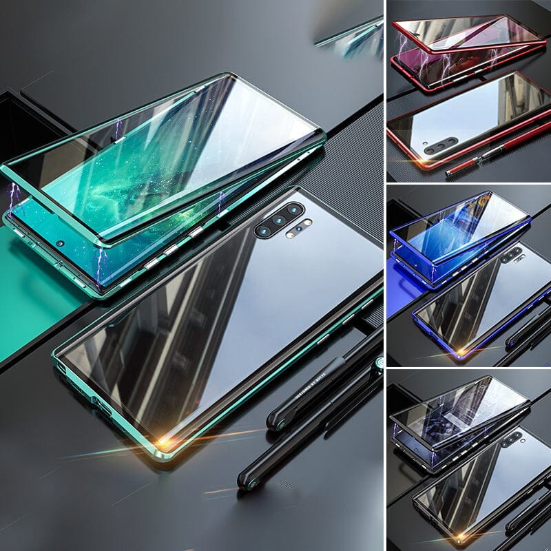 Samsung magnetyczny szklany etui podwójnie szklane