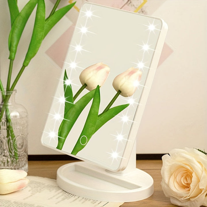GlowPerfect - Lusterko do makijażu z 16 diodami LED