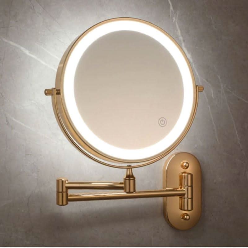 LUXMIRROR – Luksusowe Złote Lustro do Makijażu