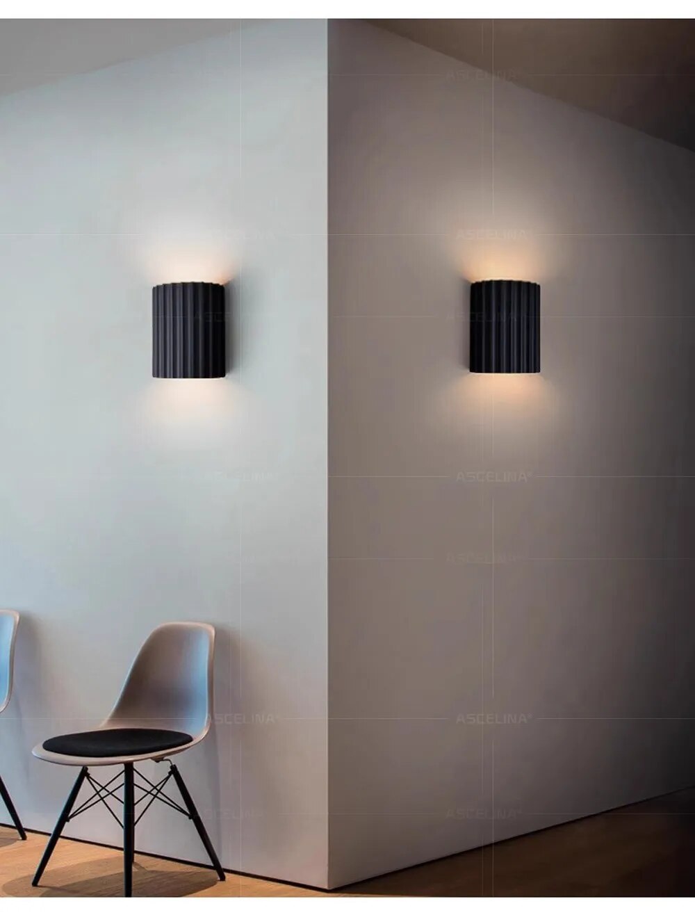 WarmthAura | Lampa ścienna z żywicy dla ciepłej atmosfery