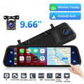 VisionMirror Pro – Lusterko samochodowe Ultra HD z kamerą i bezprzewodowym CarPlay oraz Android Auto