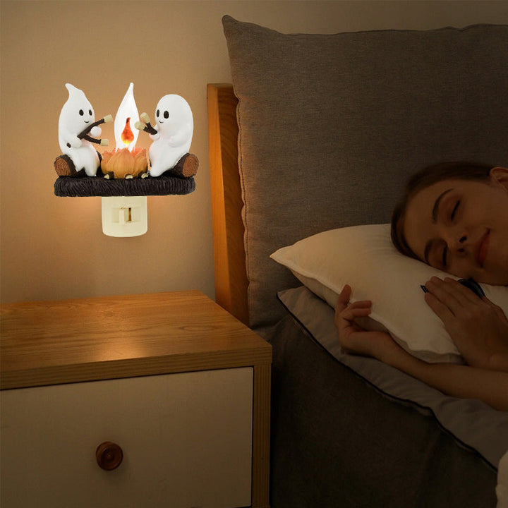 Błyskający Nocny Lampion w Kształcie Duchów