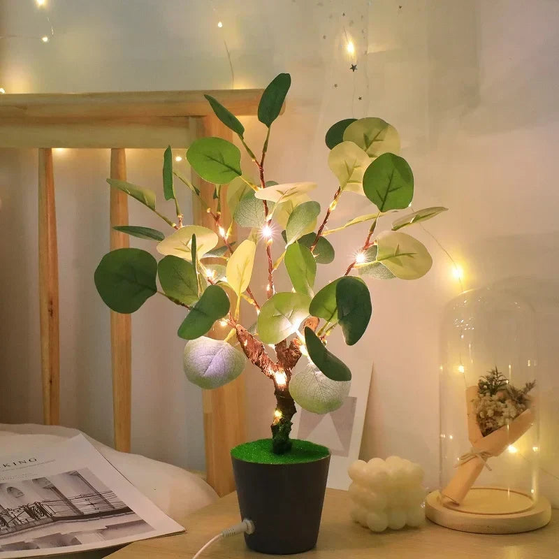 BranchGlow - LED Nocna Lampa z Świątecznymi Gałązkami