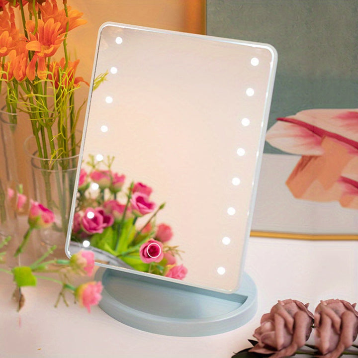 GlowPerfect - Przenoś lusterko do makijażu z 16 diodami LED