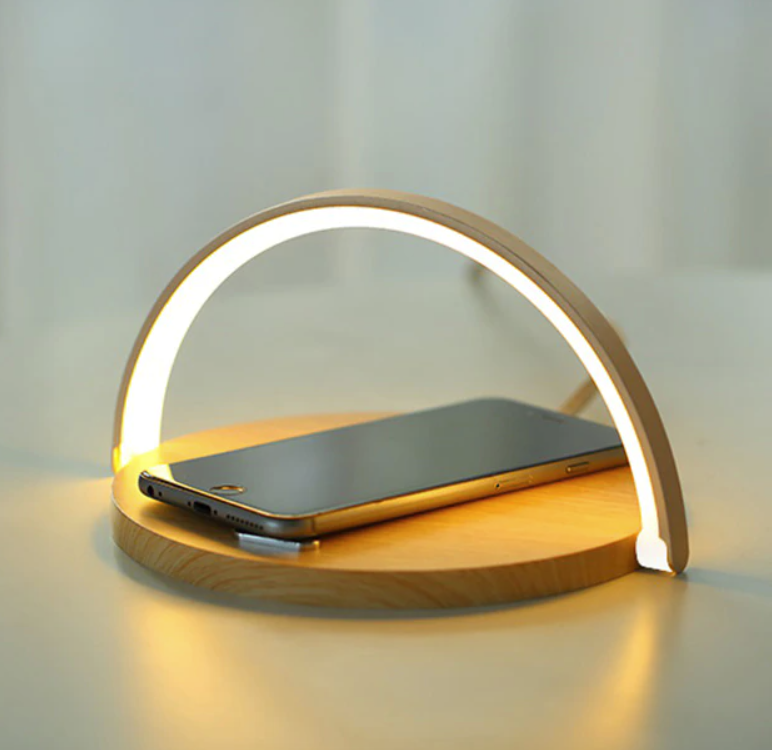 Bowlight Design™ - Stylowa lampa nocna 3-w-1 z ładowarką Qi