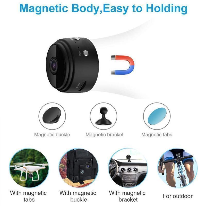 1080p Magnetyczna Mini Kamera WiFi - Kamera Cofania do Przyczepy Kempingowej
