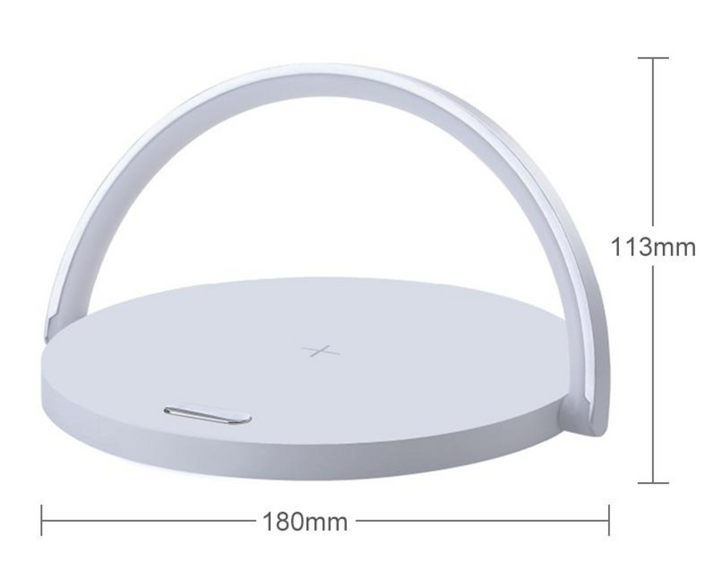 Bowlight Design™ - Stylowa lampa nocna 3-w-1 z ładowarką Qi
