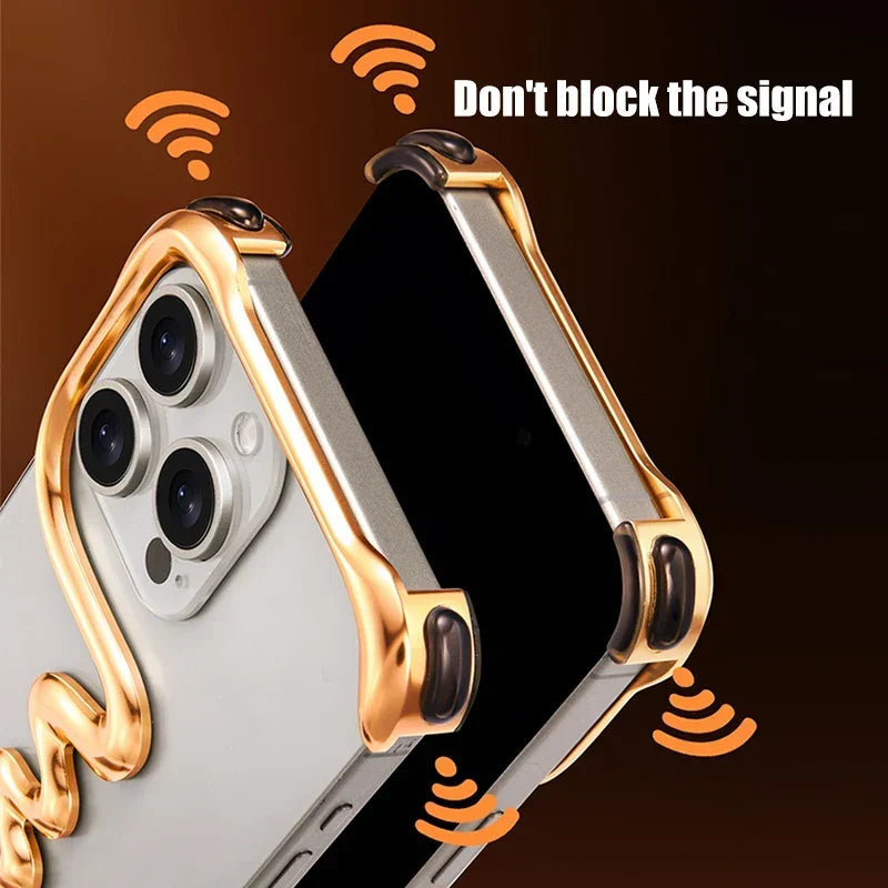 Metalowy Etui Bezramkowe na iPhone&