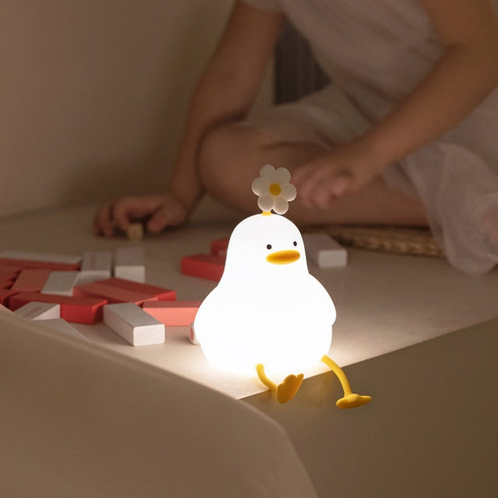 Lampa nocna z miękkim światłem silikonowym dbająca o oczy