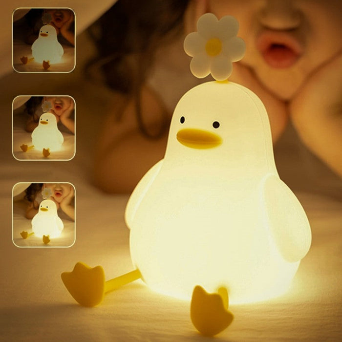 Lampa nocna z miękkim światłem silikonowym dbająca o oczy