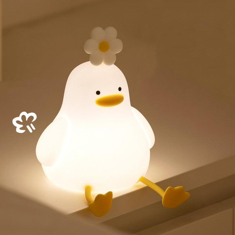 Lampa nocna z miękkim światłem silikonowym dbająca o oczy