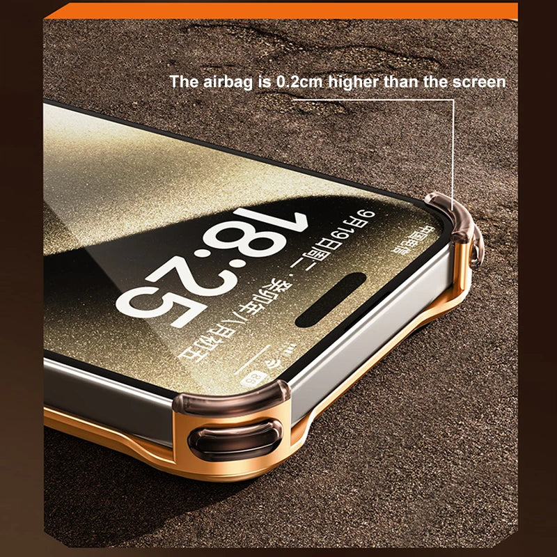 Metalowy Etui Bezramkowe na iPhone&