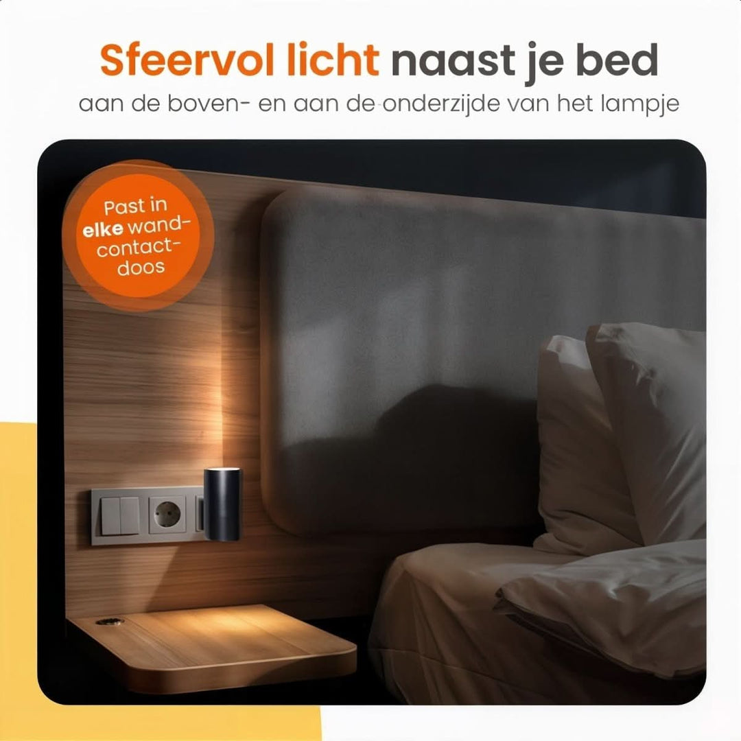 Ściemnialna lampka LED nocna z czujnikiem dnia/nocy dla przyjemnego oświetlenia pomieszczeń