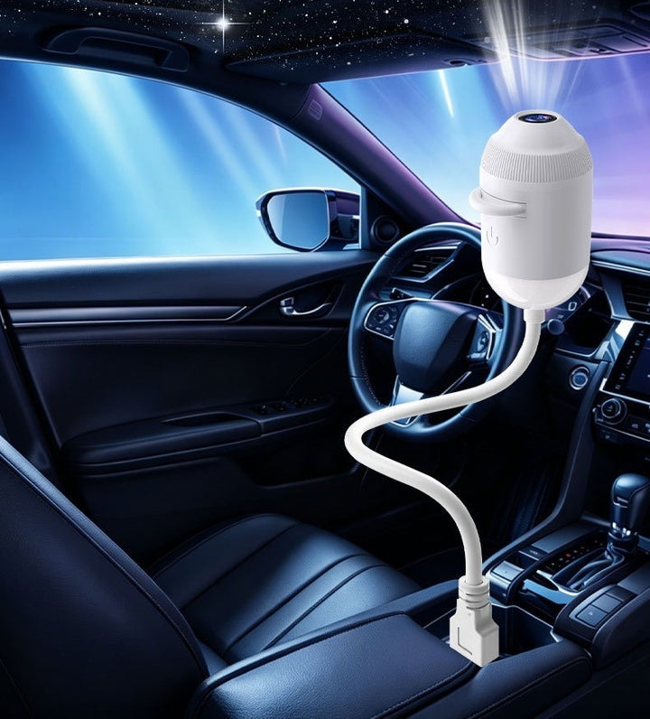 Mini projektor USB wyświetlający gwiazdy na suficie auta