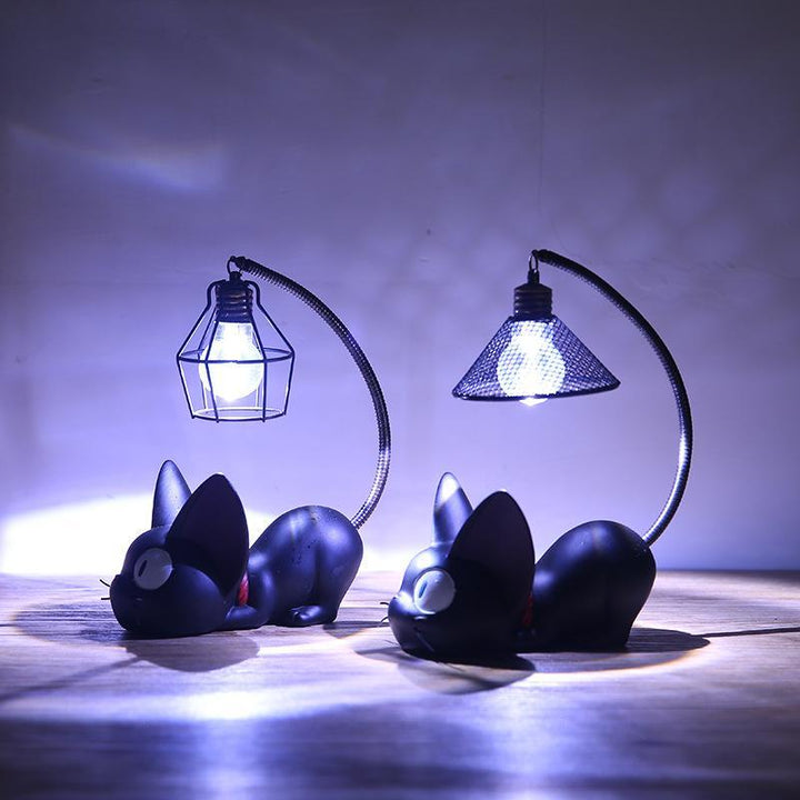 Mała Czarna Kotka Nocna Lampa