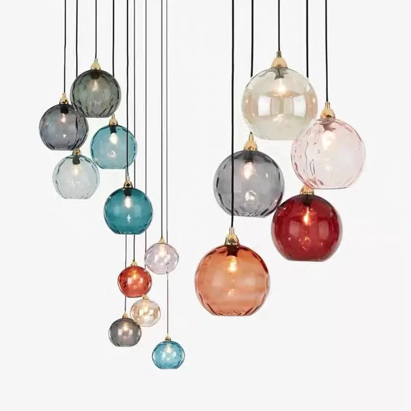 HelderBol - Szklana kula lampa wisząca