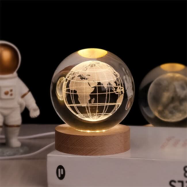 Luminous Crystal Ball LED Night Light Decor
