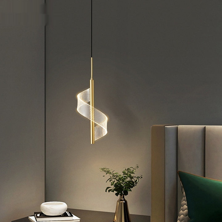Nowoczesna Spiralna Lampa Wisząca LED