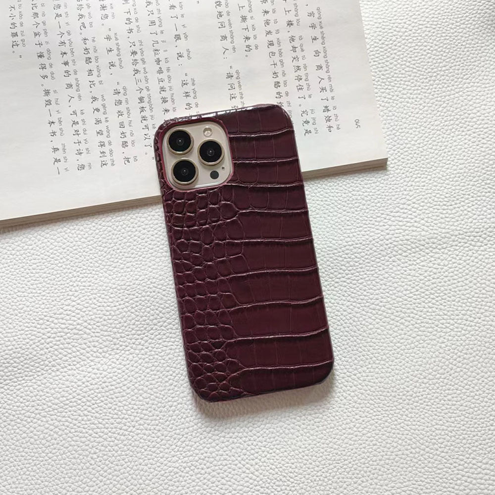 Etui na telefon z prawdziwej skóry – odporne na upadki i ślady palców