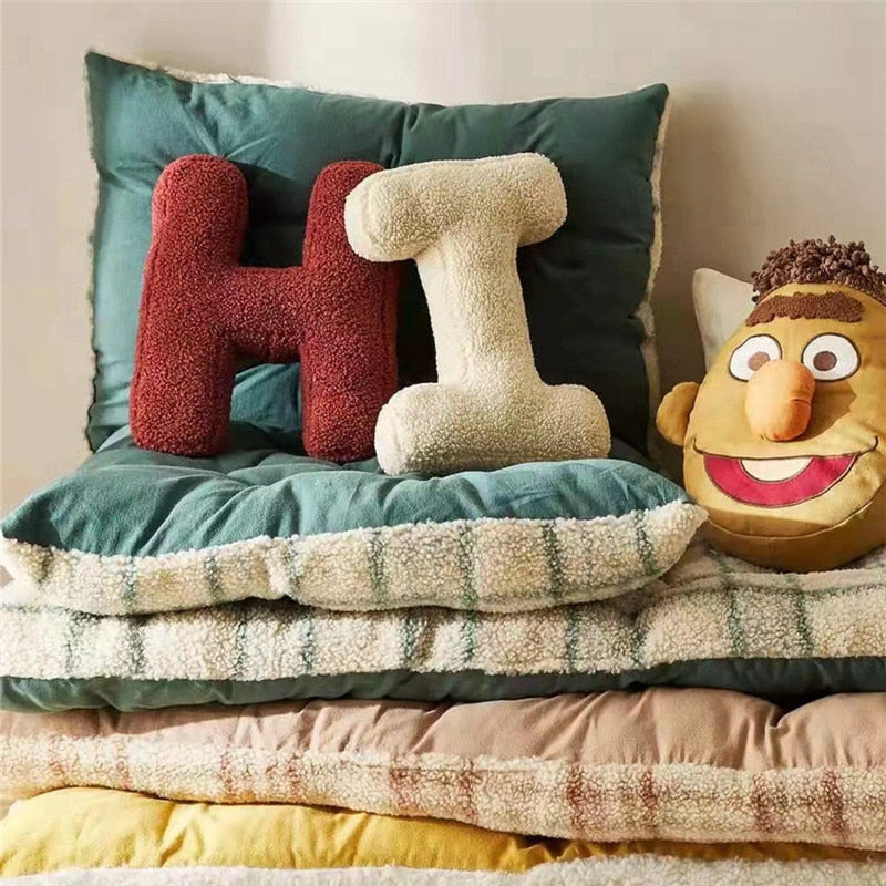 Poduszka Fleece z Literą Alfabetu F