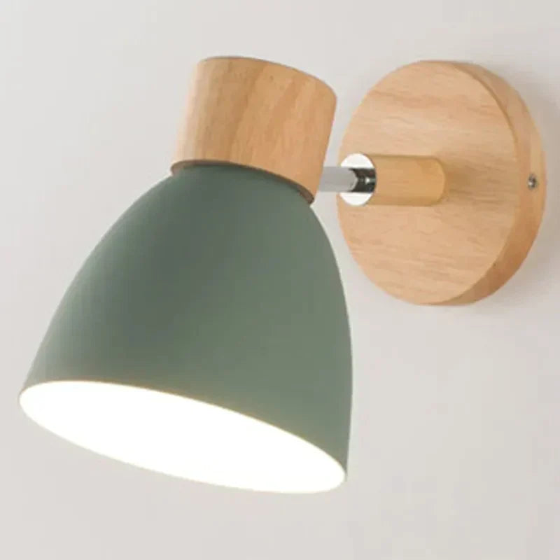Drewniana Lampa Ścienna