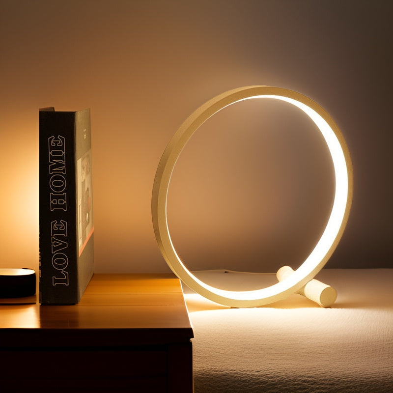 Minimalistyczna Dimmable Okrągła Lampa Stołowa - RumiLight