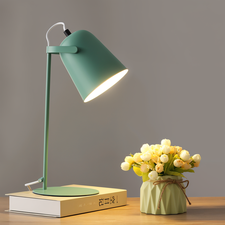 Lampa stołowa Macaron - Nordic Żółta lampa biurkowa - Lampa regulowana