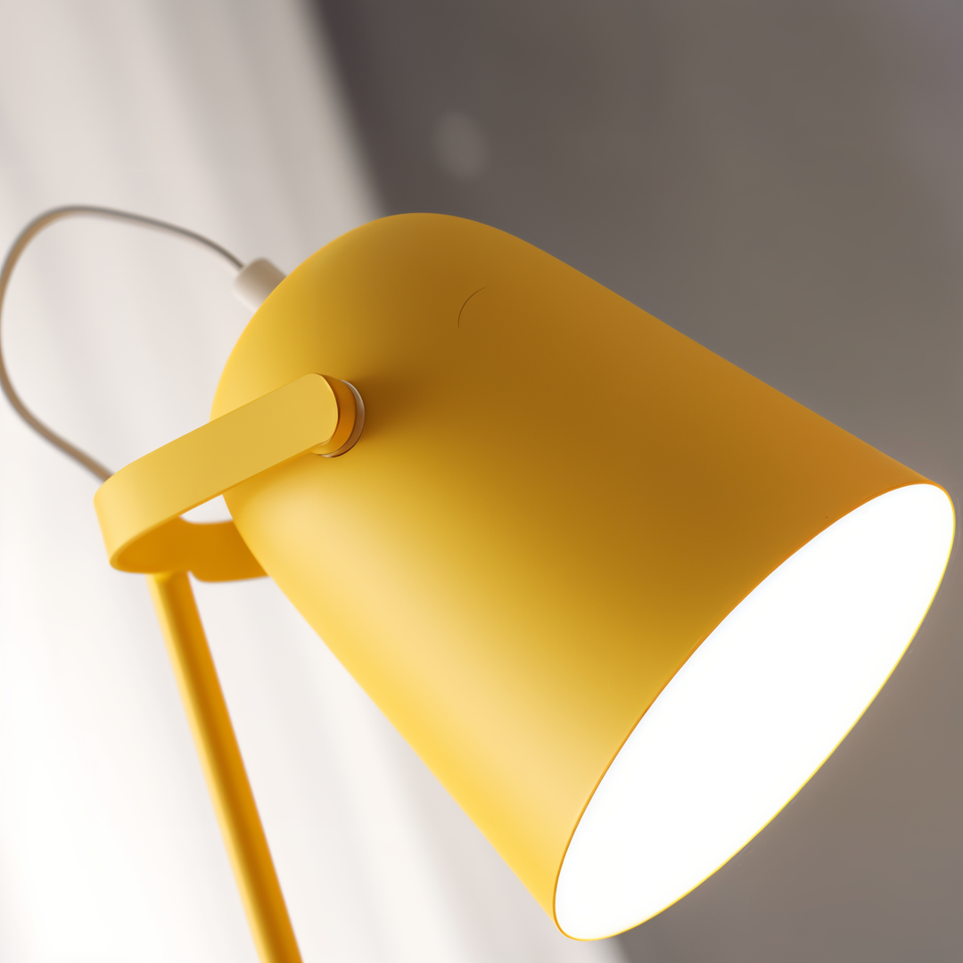 Lampa stołowa Macaron - Nordic Żółta lampa biurkowa - Lampa regulowana