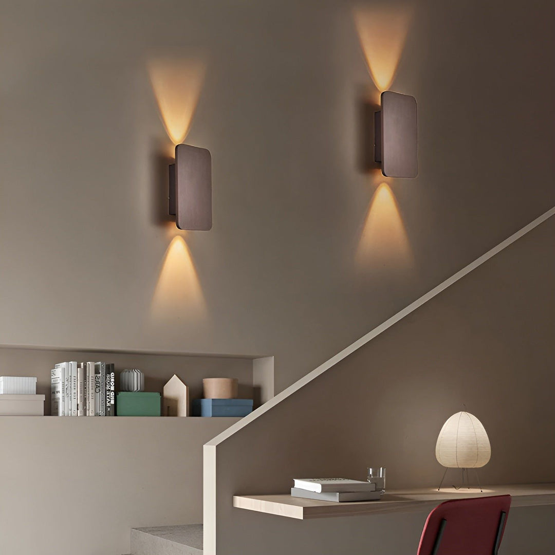 Lampa LED - Nowoczesna prostokątna lampa schodowa