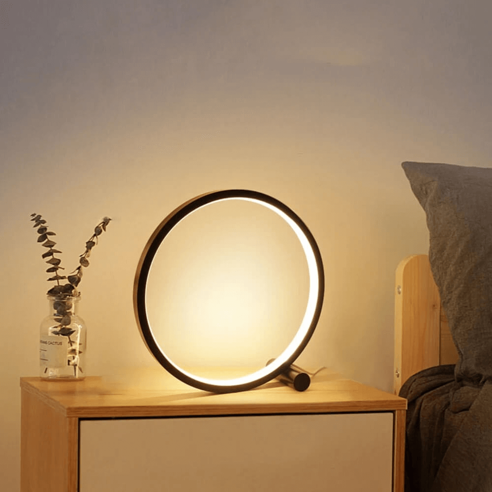 Minimalistyczna Dimmable Okrągła Lampa Stołowa - RumiLight