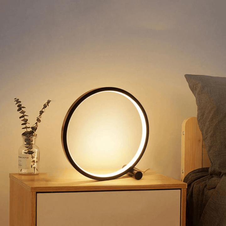 Minimalistyczna Dimmable Okrągła Lampa Stołowa - RumiLight