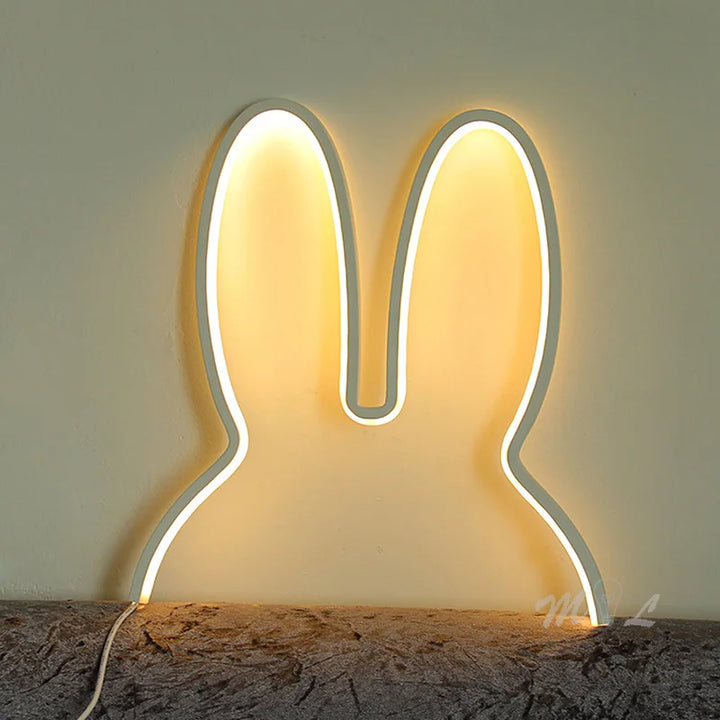 USB Ładowana Lampa Nocna Króliczek z Ambientowym Oświetleniem - BunnyLight |
