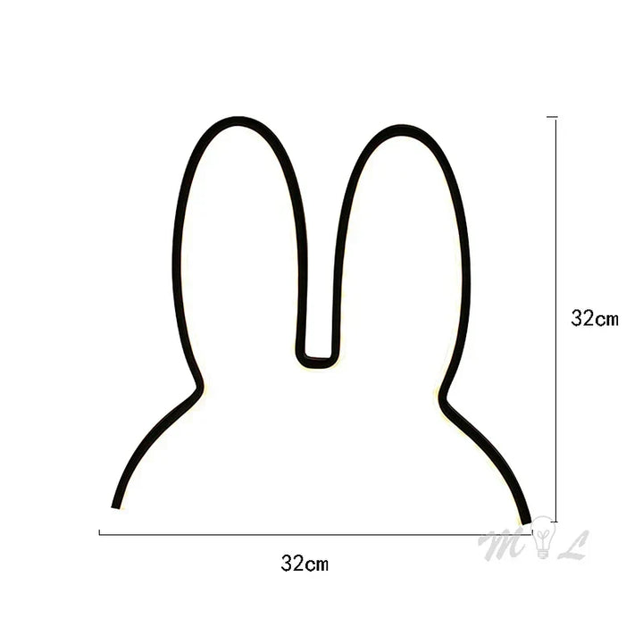 USB Ładowana Lampa Nocna Króliczek z Ambientowym Oświetleniem - BunnyLight |