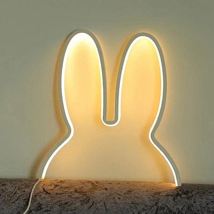 USB Ładowana Lampa Nocna Króliczek z Ambientowym Oświetleniem - BunnyLight |