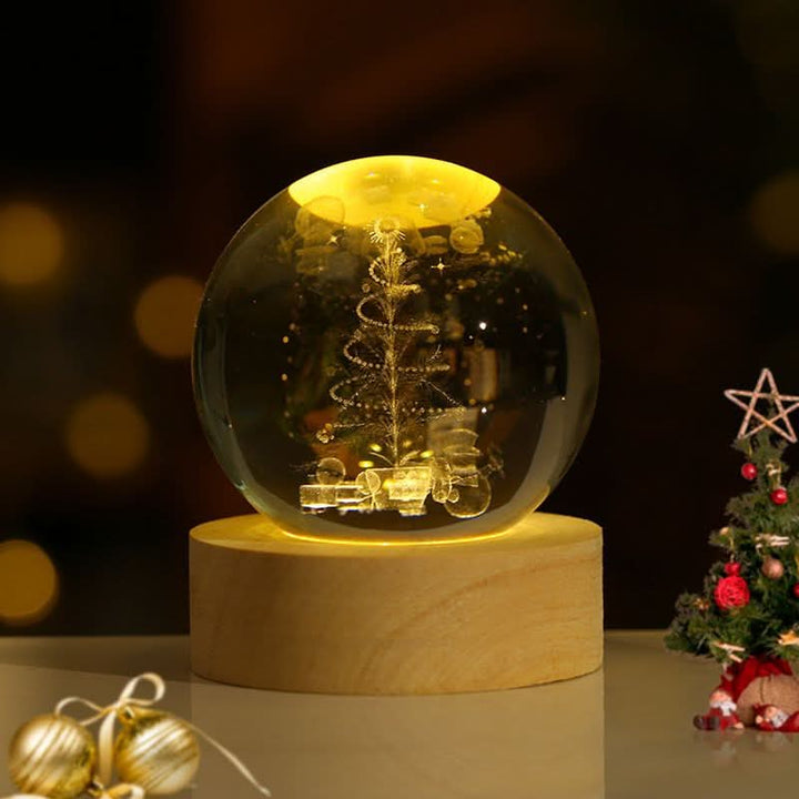 Luminous Crystal Ball LED Night Light Decor