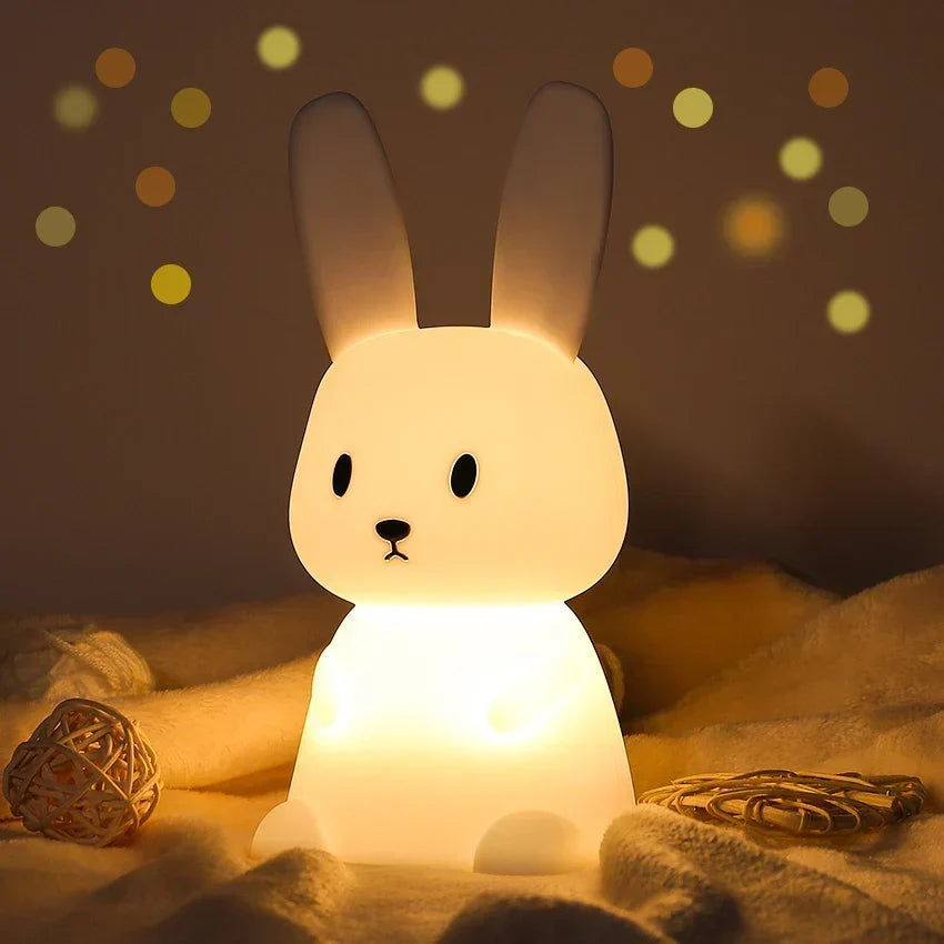 Lampka nocna LED dla dzieci – ściemniana lampka nocna z -designem, ładowana przez USB, z dotykowym sterowaniem |