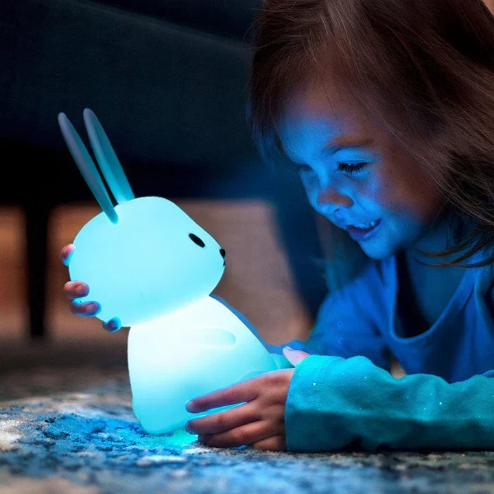 Lampka nocna LED dla dzieci – ściemniana lampka nocna z -designem, ładowana przez USB, z dotykowym sterowaniem |