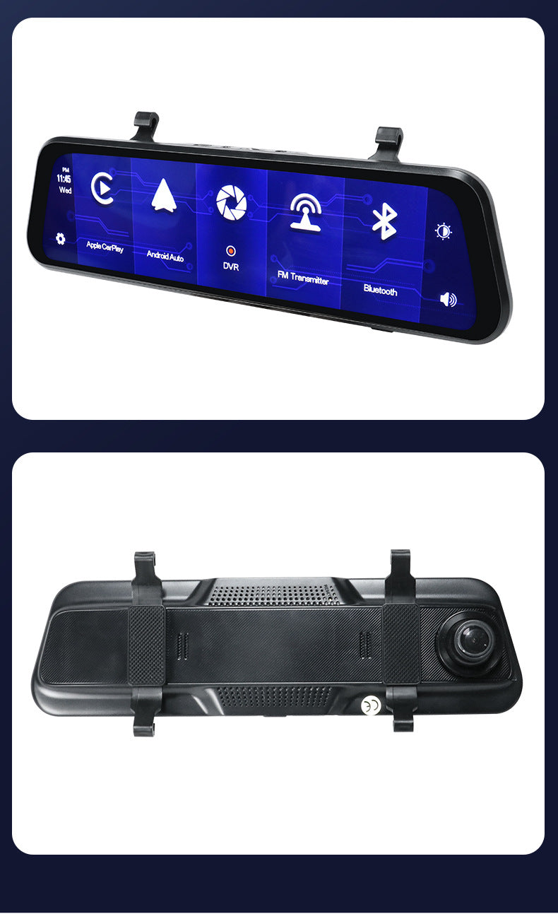 Lusterko Wsteczne z Kamerą Dash 4K Z Przodu i Z Tyłu | CarPlay i Inteligentny Asystent Kierowcy