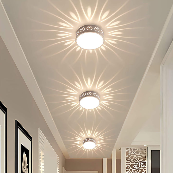Nowoczesna lampa sufitowa LED - do wejścia, korytarza i balkonu