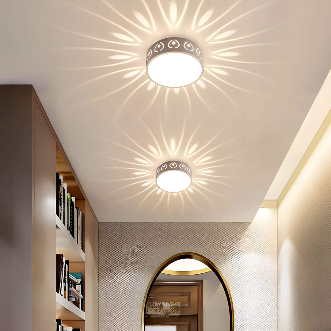 Nowoczesna lampa sufitowa LED - do wejścia, korytarza i balkonu