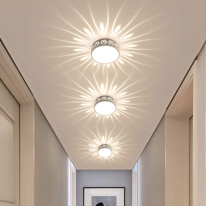 Nowoczesna lampa sufitowa LED - do wejścia, korytarza i balkonu