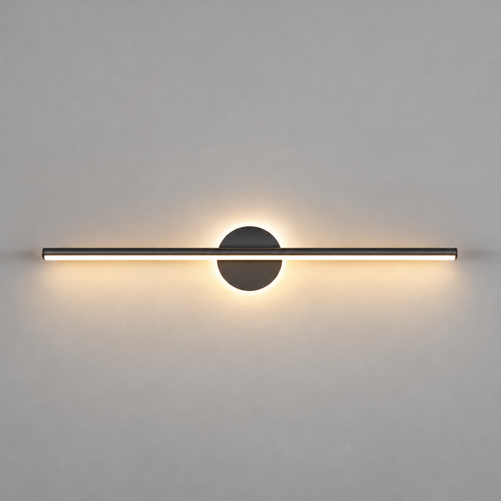 Nowoczesna Lampa Ścienna z Drewnianym Łukiem