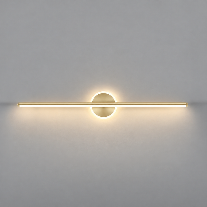 Nowoczesna Lampa Ścienna z Drewnianym Łukiem