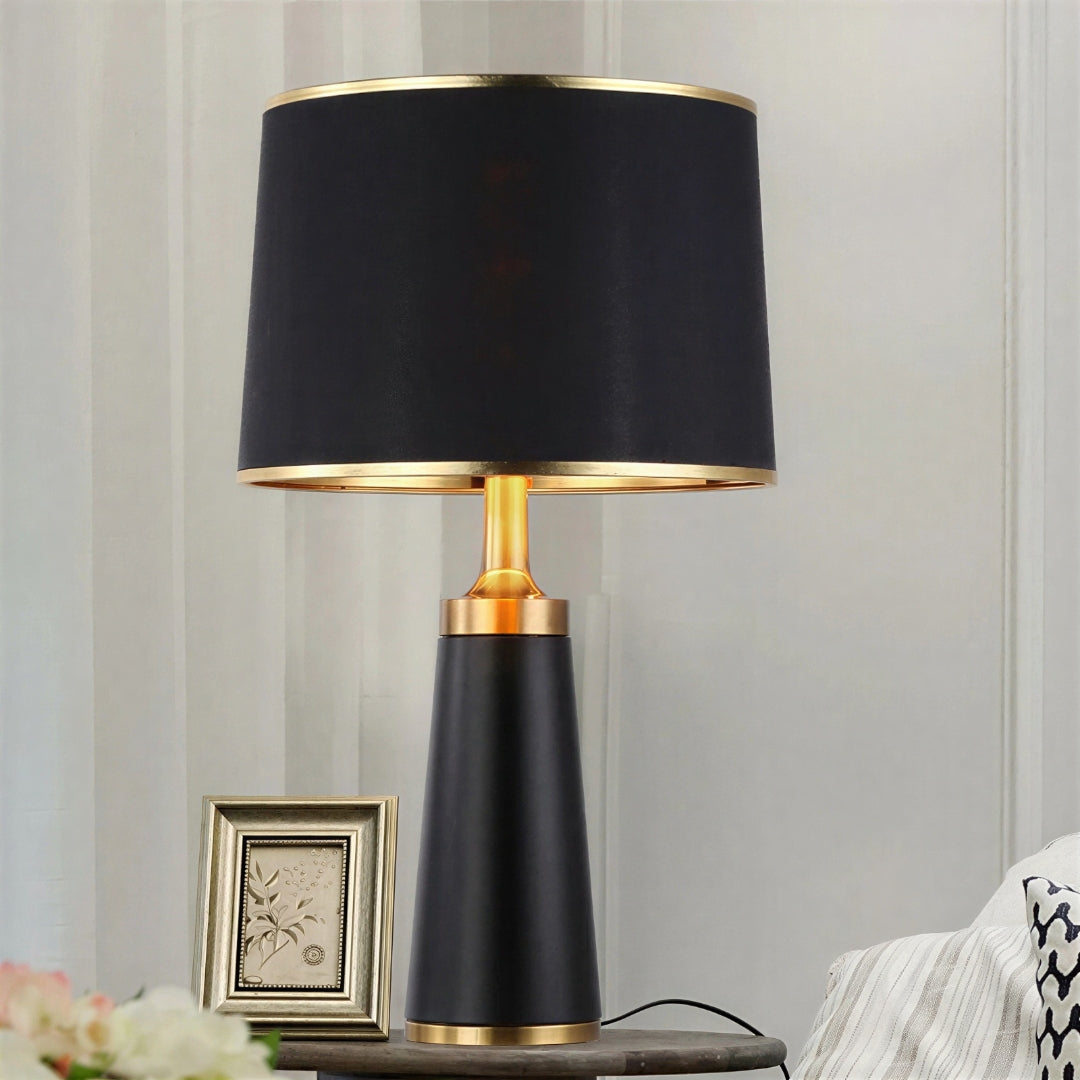 Nowoczesna Przejrzysta Lampa Stołowa z Żelaza z Cylindrycznym Kształtem na 1 Żarówkę do Salonu