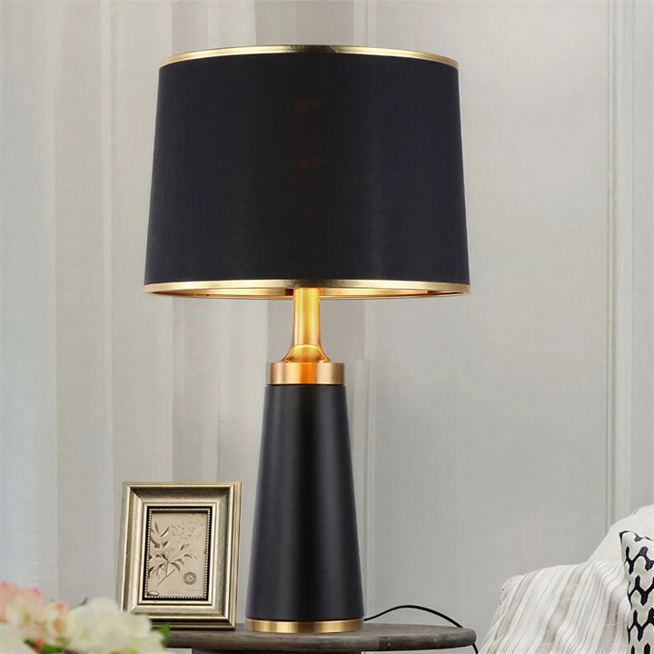 Nowoczesna Przejrzysta Lampa Stołowa z Żelaza z Cylindrycznym Kształtem na 1 Żarówkę do Salonu