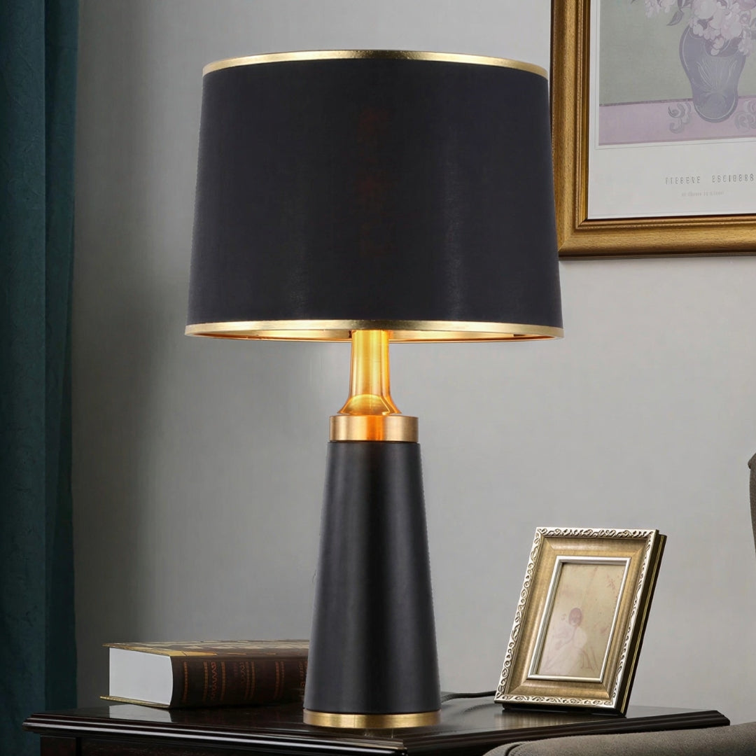 Nowoczesna Przejrzysta Lampa Stołowa z Żelaza z Cylindrycznym Kształtem na 1 Żarówkę do Salonu