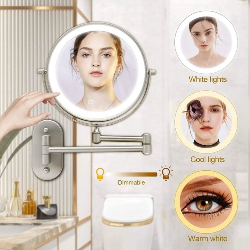 LUXMIRROR – Luksusowe Złote Lustro do Makijażu